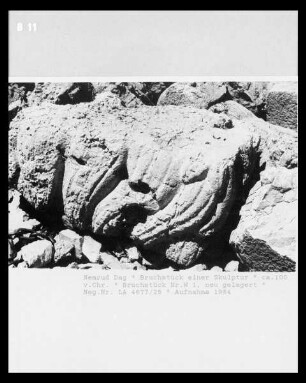 Körperfragment einer Löwenfigur