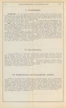 VII. Buchdruckereien und lithographische Anstalten.