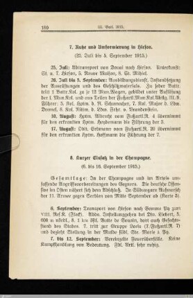 7. Ruhe und Umformierung in Hirson