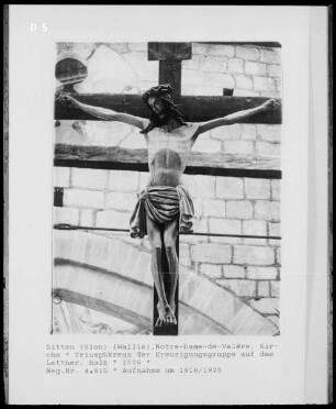 Kreuzigungsgruppe auf dem Lettner, Detail: Christus am Kreuz