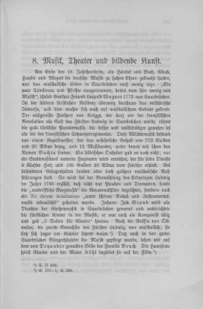 8. Musik, Theater und bildende Kunst.