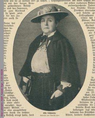 Porträt von Else Lehmann