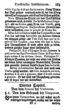 Viertes Capitel. Von dem Syntaxi der Verborum.