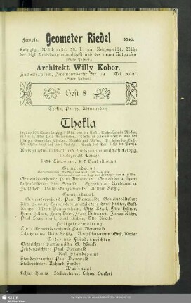 Heft 8. Thekla, Portitz, Abtnaundorf