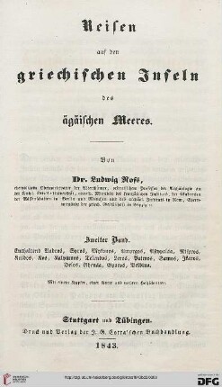 Band 2: Reisen auf den griechischen Inseln des ägäischen Meeres