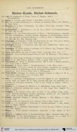 Bücher-Kunde, Bücher-Schmuck (Nr. 770-810)