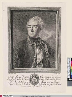 Jean George Prince Chevalier de Saxe