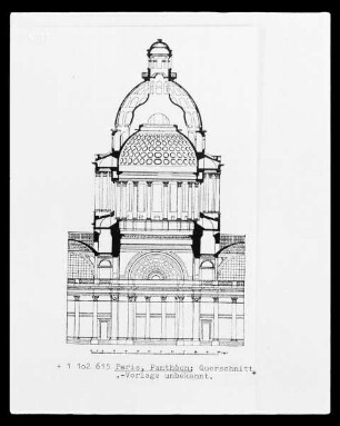 Paris, Panthéon, Querschnitt