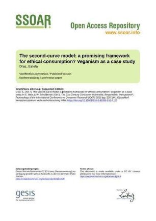 The second-curve model: a promising framework for ethical consumption? Veganism as a case study