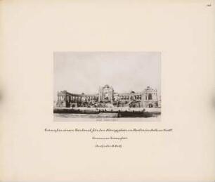 Denkmal deutscher Einigkeit für den Königsplatz, Berlin: Ansicht von der Siegessäule aus