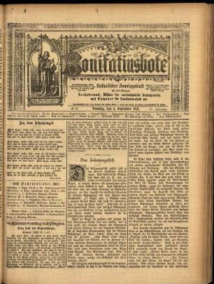 Erste Ausgabe vom Sonntag, den 04. September 1910.