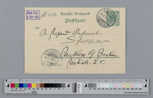 Postkarte an Richard Dehmel
