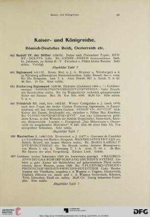 Kaiser- und Königreiche (Nr. 662-909)
