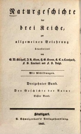 Naturgeschichte der drei Reiche : Zur allgemeinen Belehrung, [16]. Atlas