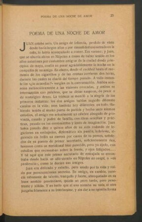 Poema de una noche de amor