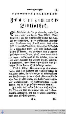 Frauenzimmer-Bibliothek