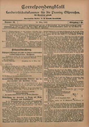 Nummer 13. 26. März 1902.