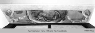 Fresken im Treppenhaus und über den Türstürzen im Palazzo Orlandini Del Beccuto - affreschi nel atrio d'ingresso e strombi porte nel palazzo Orlandini Del Beccuto