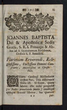 iii-xvi, Joannes Baptista Dei & Apostolicae Sedis Gratia, ...