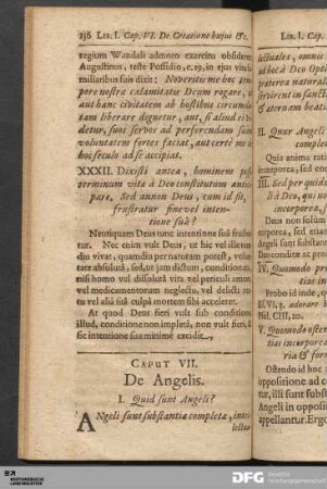 Caput VII. De Angelis.