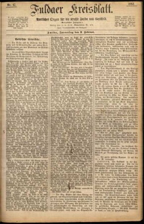 Ausgabe vom Donnerstag, den 09. Februar 1882.