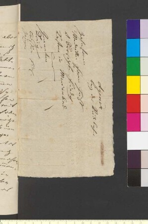 Brief von Marienbad, Brunneninspektor (Unterzeichner: Wendelin Gradl) an Goethe, Johann Wolfgang von