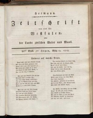 21tes. Stück. - 40tes. Stück.