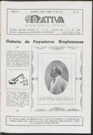 15.1938=Nr. 172: Nativa, 15.1938=Nr. 172