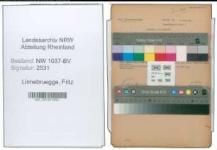 Entnazifizierung Fritz Linnebruegge , geb. 24.10.1889 (Postassistent)