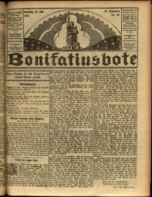 Ausgabe vom Sonntag, den 22. Juli 1923.