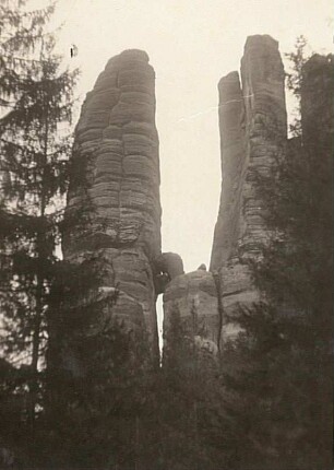 Sachsen. Elbsandsteingebirge. Der Bloßstock