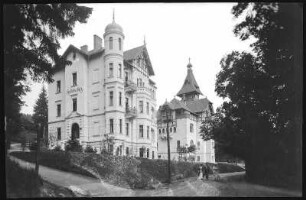 Marienbad. Villa "Hubertusburg" und Haus St. Hubertus