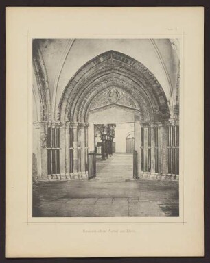 Tafel 11 Romanisches Portal am Dom