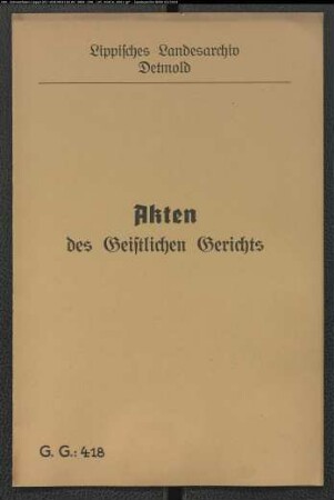 Ehestreit zwischen Anna Maria Eggerts und ihrem Ehemann Johann Christoph Corbach in Brakelsiek
