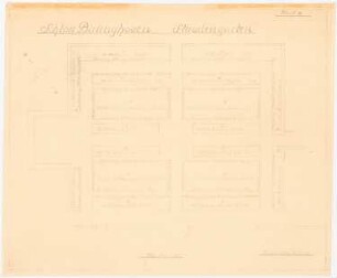 Garten Hagen, Schloss Birlinghoven, St. Augustin: Staudengarten: Grundriss 1:100