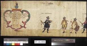 Aufzug des am 30. Juni 1613 gehaltenen Fußtourniers (Teil 1)