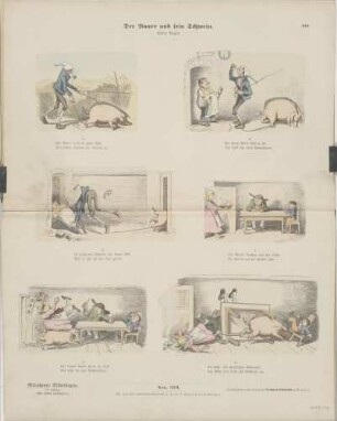Der Bauer und sein Schwein./ Erster Bogen.
