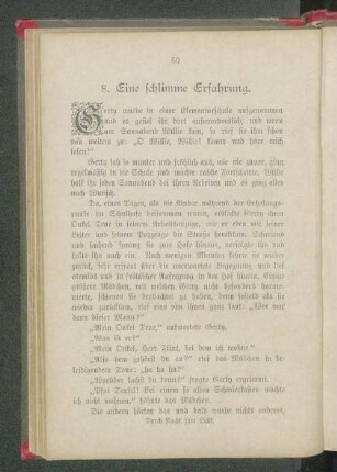8. Eine schlimme Erfahrung.