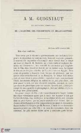 N.S. 9.1864: À M. Guigniaut : secrétaire perpétuel de l'Académie des Inscriptions et Belles-Lettres