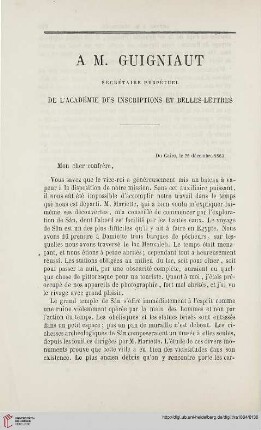 N.S. 9.1864: À M. Guigniaut : secrétaire perpétuel de l'Académie des Inscriptions et Belles-Lettres
