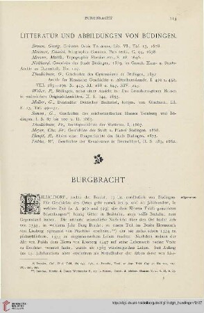 [Burgbracht, Dauernheim, Düdelsheim., Echzell, Eckartshausen]