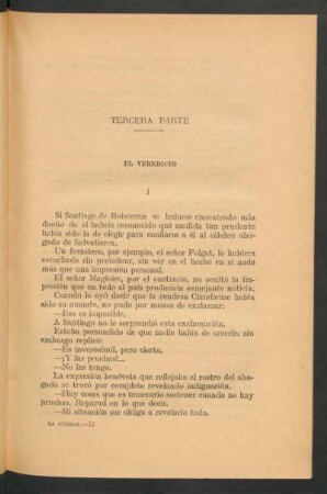 Tercera parte - El veredicto
