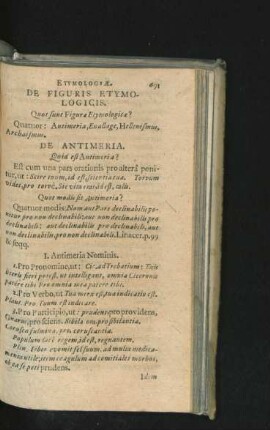 Etymologiae. De Figuris Etymologicis.