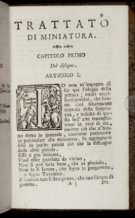 Capitolo Primo. Del disegno.