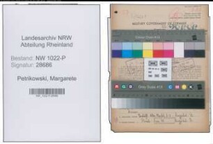 Entnazifizierung Margarete Petrikowski , geb. 12.07.1891 (Gastwirt)