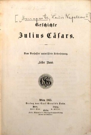 Geschichte Julius Cäsars. 1