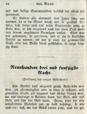 Neunhundert drei und funfzigste Nacht
