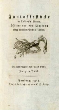 Bd. 2: Fantasiestücke in Callot's Manier