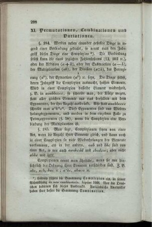 X. - XII. Der binomische und polynomische Satz. Progressionen. Kettenbrüche.