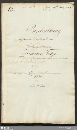 Beschreibung der gangbaren Grubenbaue des Grubengebaeudes Kroener Fdgr: in Freyberger Bergamts- und deren Stadt- und Hohe-Birkner Revier gelegen - 18.6856 4.